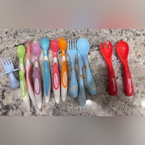 Baby silverware set. 12 pieces.